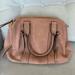 Francesca’s Light Brown Suede Purse